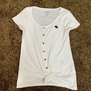 White Abercrombie kids shirt
